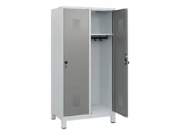 schoollocker,HxBxD 1630x800x500mm,2vak,vak B 400mm,draaigrendel,voeten