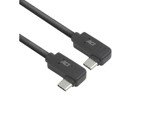 Kabel ACT USB-C hoek links/rechts 10Gbps 2m