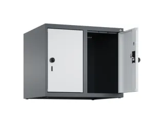 opzetkast,v. locker,2vak.,vak B 300mm,HxBxD 500x600x500mm,draaigrendel - 1