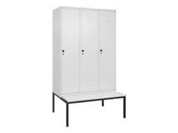 locker voor scheiding van kleding,HxBxD 2120x1200x815mm,3vak