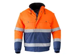 Havep 5139 pilotjack, fluo oranje/marineblauw, maat 4XL, per stuk