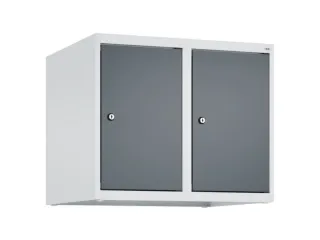 opzetkast,v. locker,2vak.,vak B 300mm,HxBxD 500x600x500mm,vleugeldeur - 1