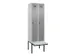 locker met bank,voor scheiding van kleding,HxBxD 2120x600x815mm,2vak