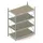 Breedvakstelling Basisveld Hxbxd 2500x1907x1050mm 4 Houten Legborden