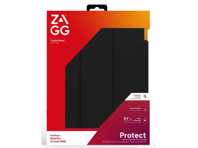 ZAGG Crystal Palace Folio, Folioblad, Apple, iPad Pro 13-inch (Gen 7),