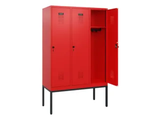 schoollocker,HxBxD 1950x1200x500mm,3vak,vak B 400mm,draaigrendel - 1