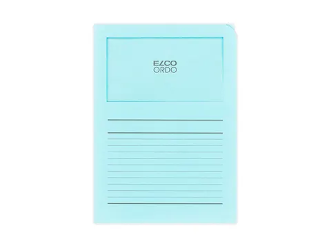 Map Elco Ordo Classico mvenst A4 120gr 220x310mm blauw 100st verp10022