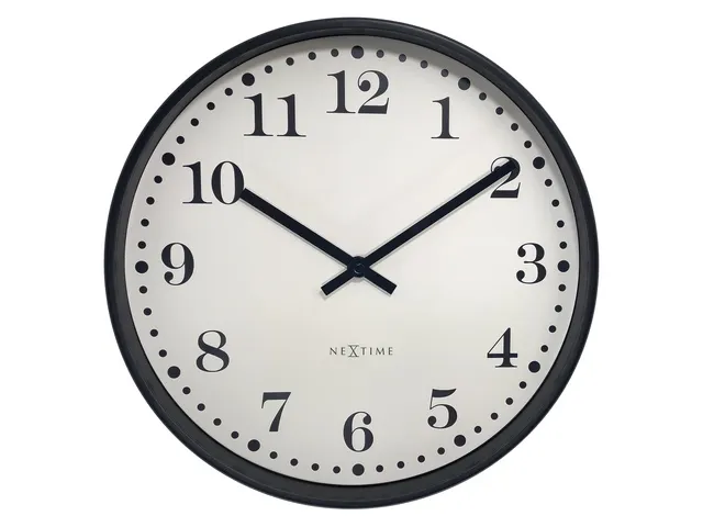 Wandklok NeXtime Dickens 30 cm wit