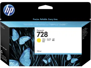 Inktcartridge HP F9J65A 728 geel - 1
