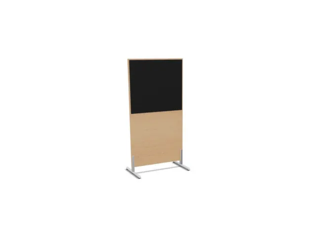 scheidingswand,HxB 1545x800mm,NE-esdoorn,BN8033-zwart