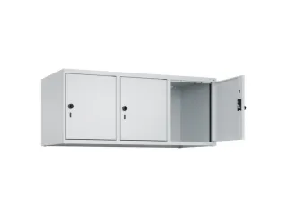 opzetkast,v. locker,3vak.,vak B 400mm,HxBxD 500x1200x500mm - 1