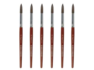 Penseel Kangaro Serie 120 rond Nr. 22 geitenhaar doos 6 stuks - 1