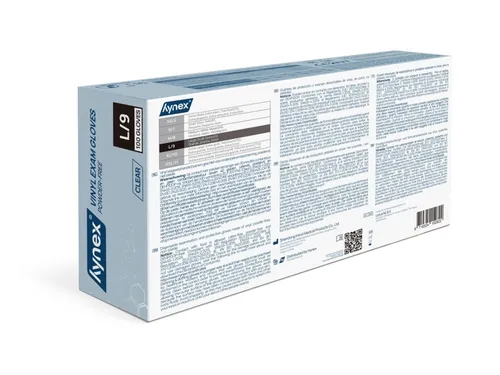 Handschoen Hynex vinyl L transparant 4.5gr 100 stuks