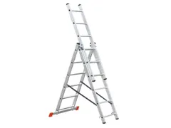 Multifunctionele Telescoopladder,3X6,Sporten,Aluminium