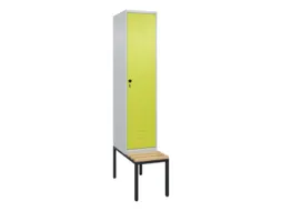 locker voor scheiding van kleding,HxBxD 2120x400x815mm,1vak