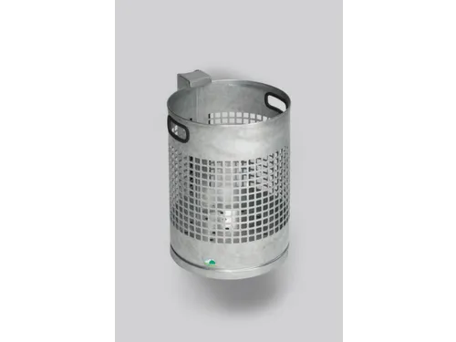Afvalbak 30 Liter H X Ø 460x 330mm Draadgaaswand Staal Verzinkt