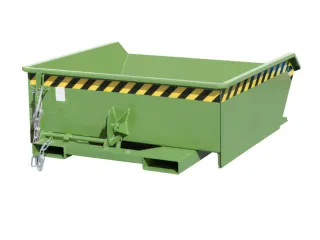 mini-kiepbak,HxLxB 450x1385x1280mm,0,46m³,draagverm. 1000kg,RAL6011 - 1
