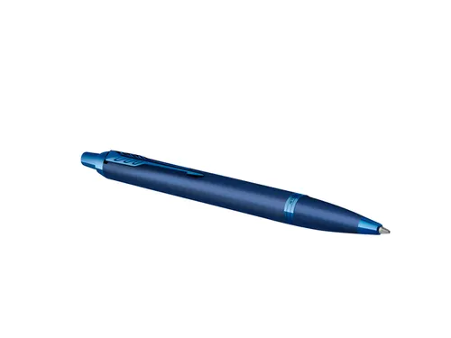 Balpen Parker IM Monochrome Blue Medium + blauwe inkt