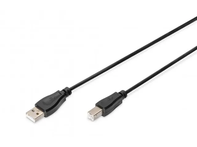 USB-aansluitkabel type A-B mannelijk/mannelijk 1m USB 2.0 compatibel