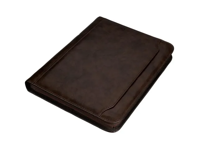 Conferentiemap Alassio MASSA A4 bruin kunstleer