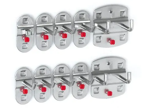 houderassortiment,v. perfoplaat,10-delig,RAL7016