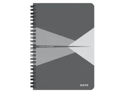 Notitieboek Leitz Office A5 lijn 180pag grijs