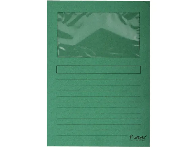 Venstermap Exacompta Forever L-map 120gr karton Donkergroen