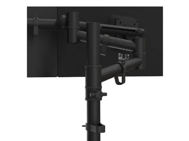 Monitorarm Viewgo Voor 2 Schermen 360° draaibaar Zwart