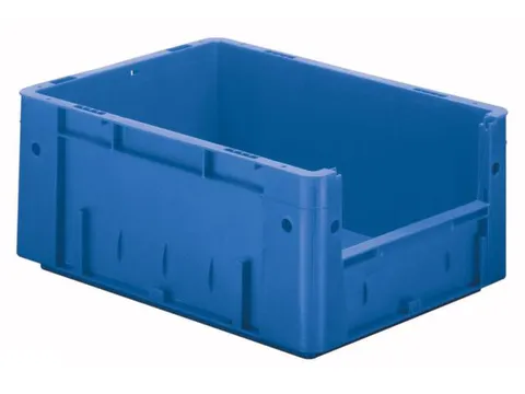 Euronorm Stapelkrat Blauw 175x400x300mm 14.5l Gesloten Grijpopening