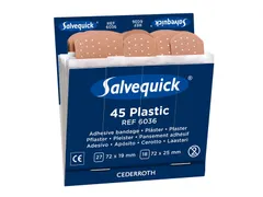 Pansements Salvequick recharge plastique 6x 45 pièces