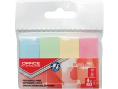 Index 20x50mm Etui 4x40 tabs Pastelkleuren