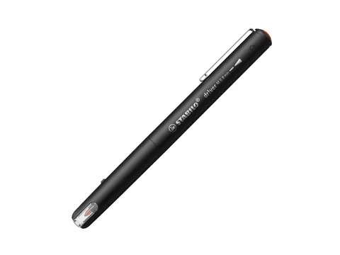 Fineliner STABILO dr!ver medium punt 0.8 mm Rood