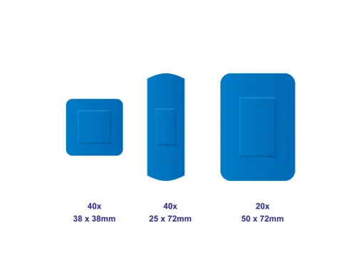 Detectaplast Universal metaal en X-ray detecteerbare pleister blauw