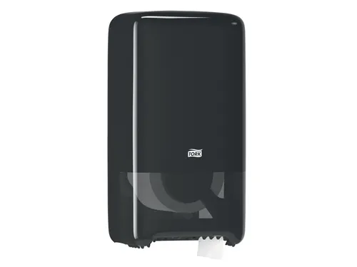 Tork 557508 T6 Toiletpapier Dispenser Twin Mid-size Elevation Zwart