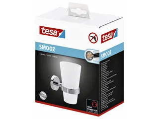 Bekerhouder tesa Smooz hoogglans verchroomd metaal zelfklevend - 4