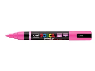 Paintmarker Uni POSCA PC-5BR brushpunt M roze - 1