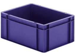 Euronorm-stapelbak 15l 175x400x300mm Wanden/bodem Gesloten Blauw