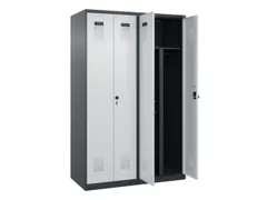 PBM-locker,HxBxD 1850x1200x500mm,4vak,vak B 300mm,draaigrendel