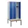 locker met bank,HxBxD 1950x900x815mm,3vak,vak B 300mm,cilinderslot