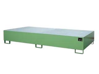 opvangbak,v. 2xIBC,opvangvol. 1000l,HxBxD 435x2650x1300mm,m. rooster - 1