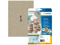 HERMA 10758 Silphie-papier Etiketten A4 210x297mm bruin 20 stuks