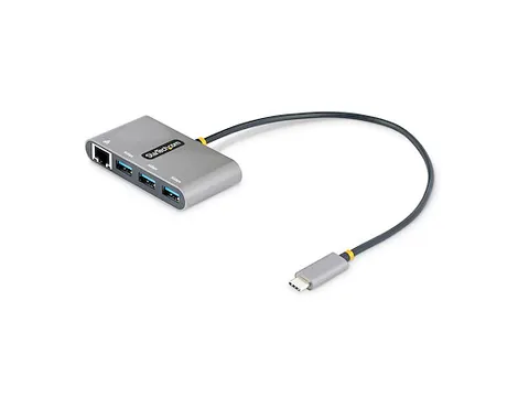 3-Port USB-C Hub met Ethernet