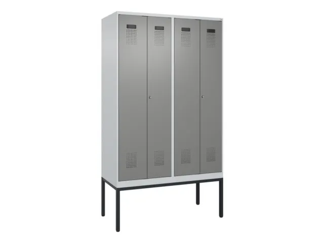 locker voor scheiding van kleding,HxBxD 2120x1200x500mm,4vak