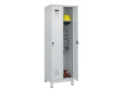 locker,HxBxD 1950x600x500mm,2vak,vak B 300mm,draaigrendel,voeten