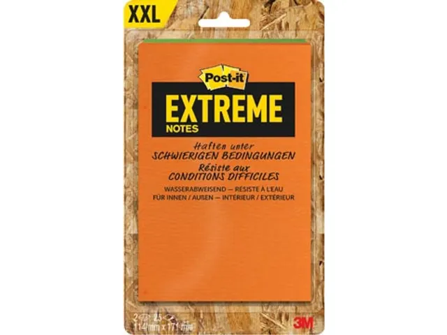 Post-it Extreme Notes, 114 x 171 mm, 2 blokken