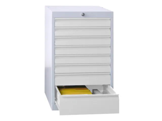 Ladenkast HxBxD 800x500x600mm 8 Laden Ral7035