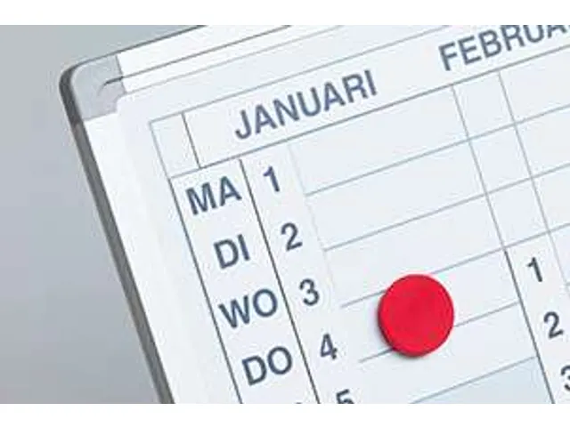 Verticale Jaarplanner Magnetisch 60x90cm NL Softline profiel 8mm