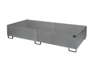 stellingopvangbak,opvangvol. 1000l,HxBxD 435x2650x1300mm - 1