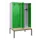 locker met bank,voor scheiding van kleding,HxBxD 2120x1200x815mm,4vak