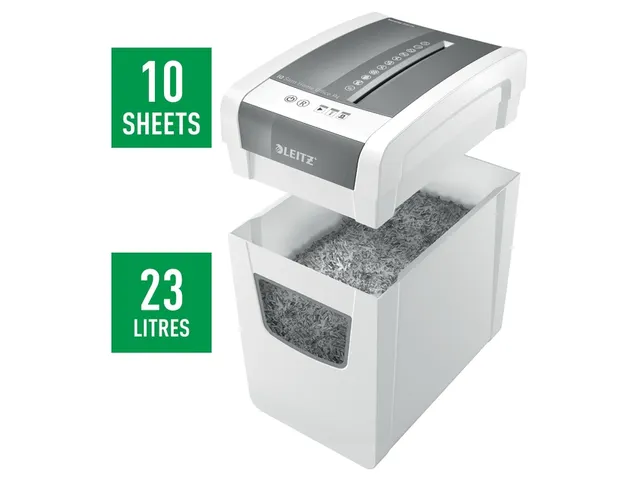 Papiervernietiger Leitz IQ Slim Home Office P-4 snippers 4x28mm
